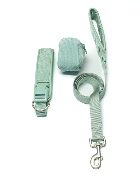 Matcha Grün Cordélia Halsband Set