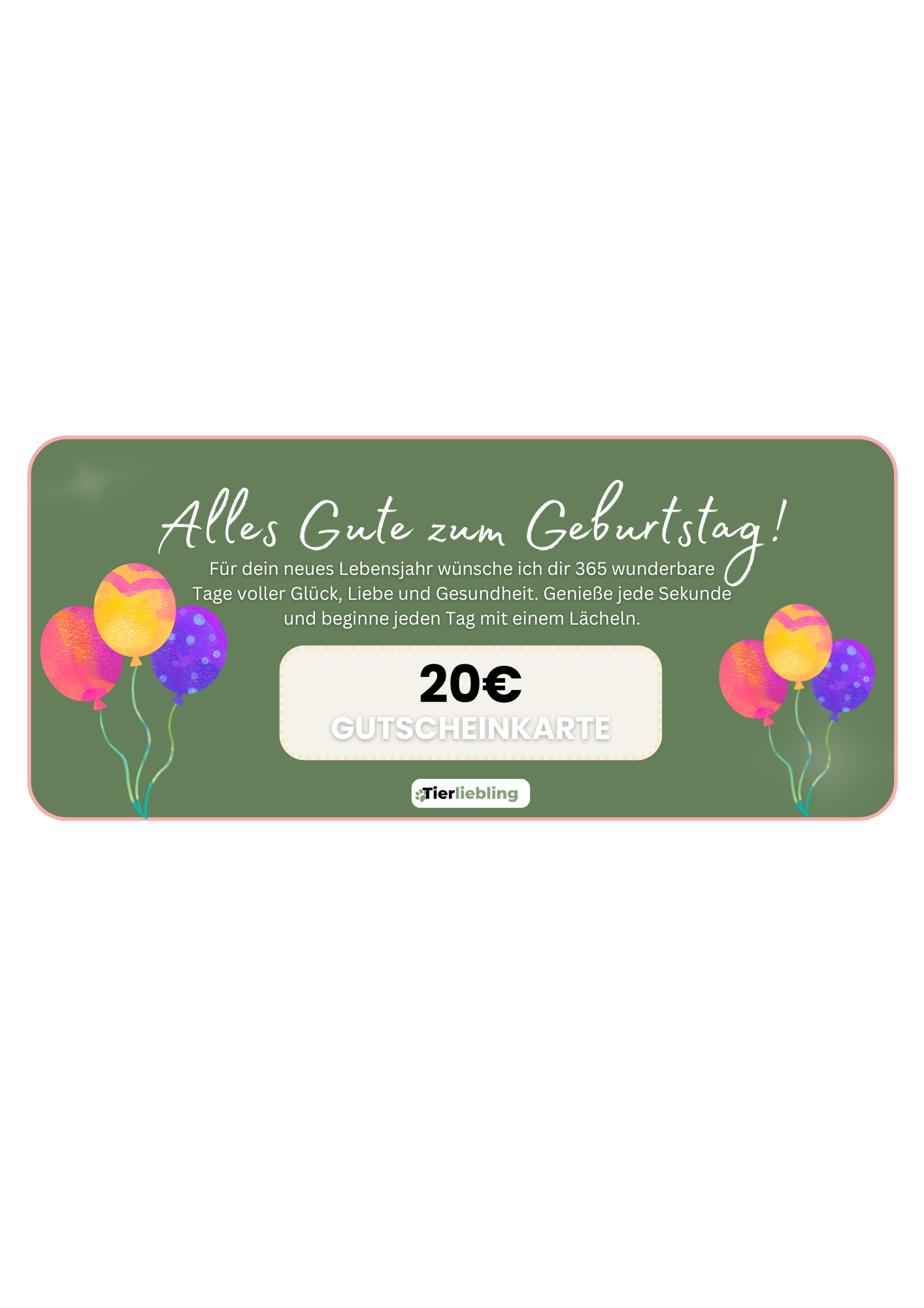 Geschenkgutschein - Geburtstag