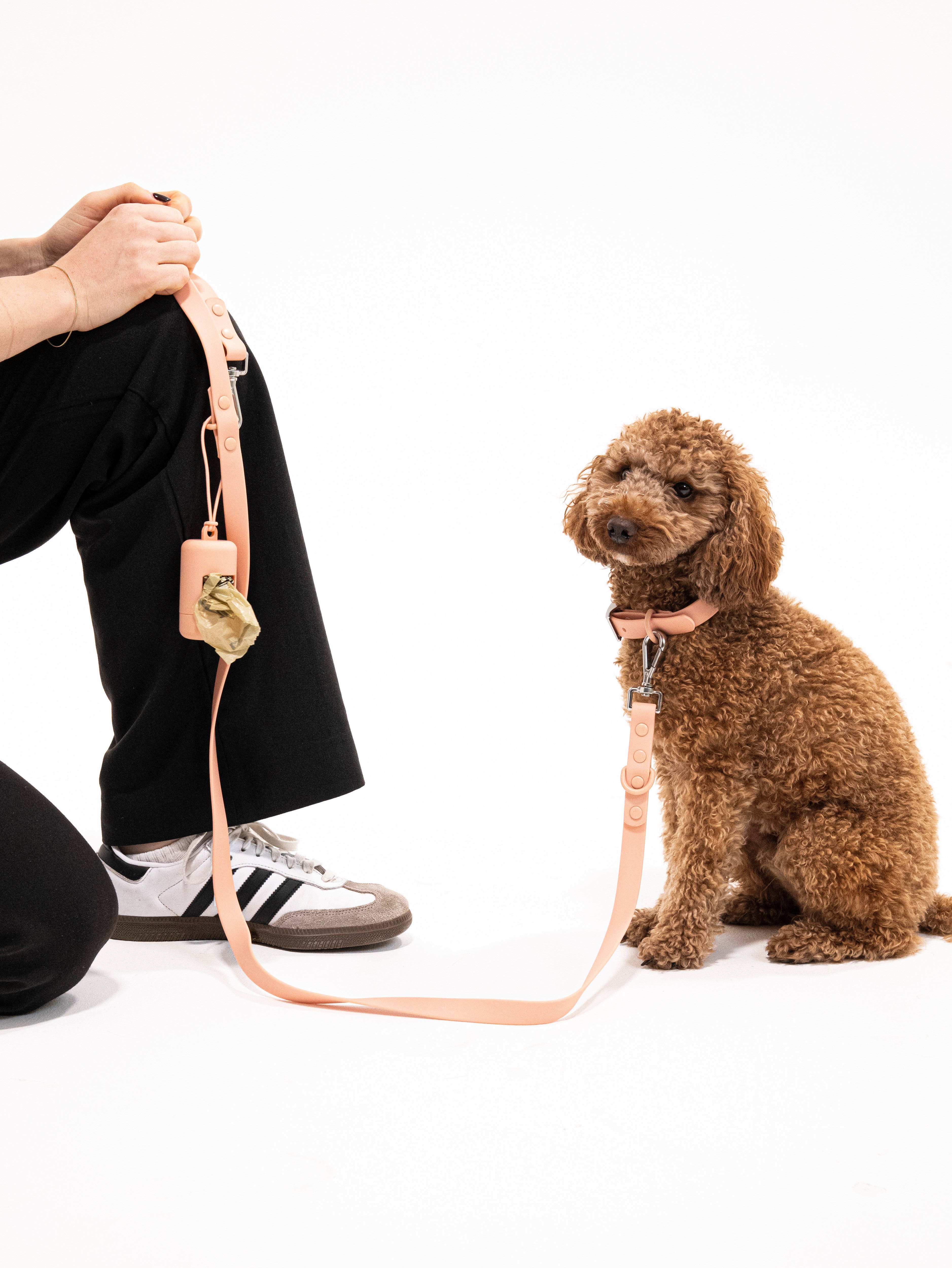 Pfirsich Velvy Halsband Set