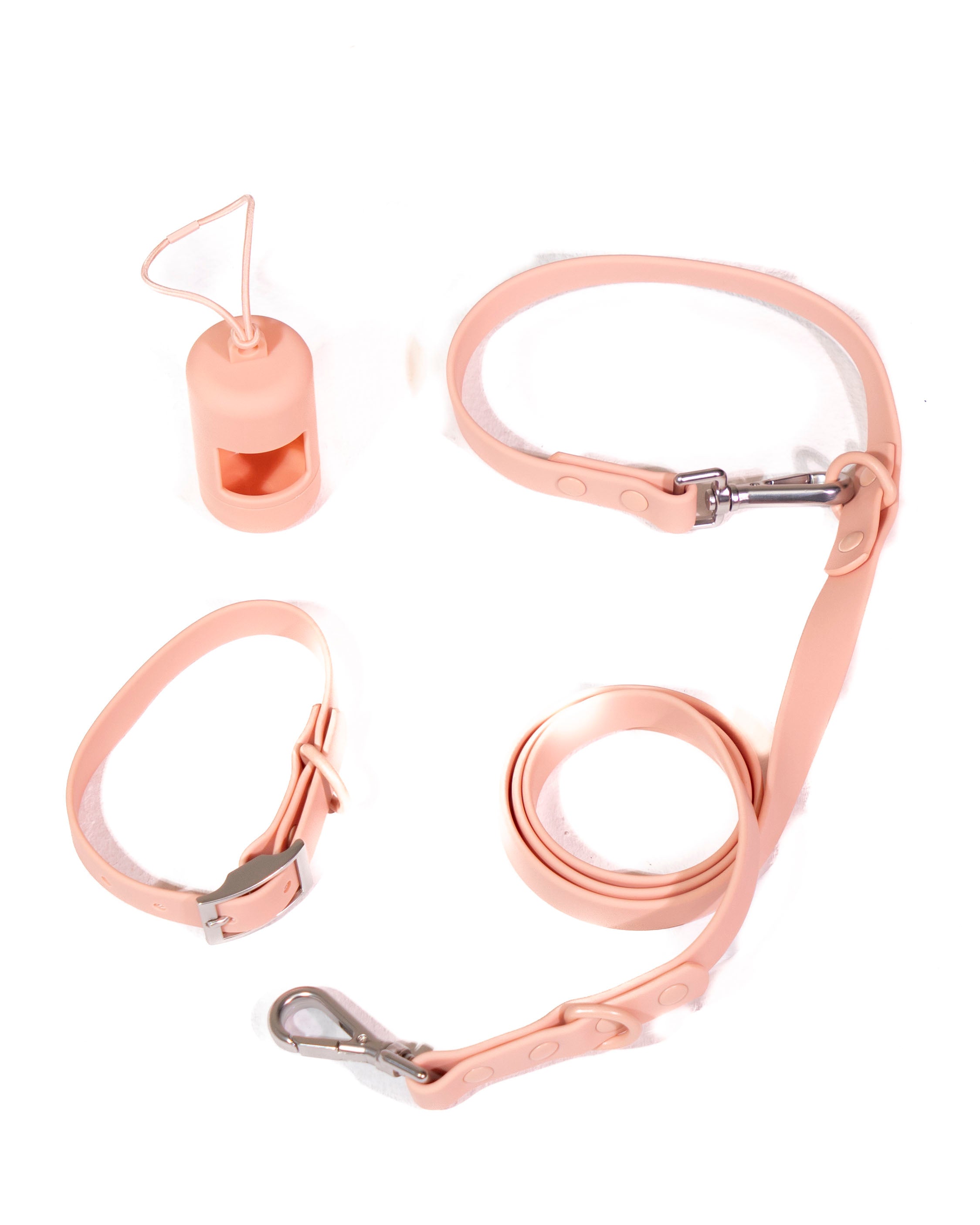 Pfirsich Velvy Halsband Set