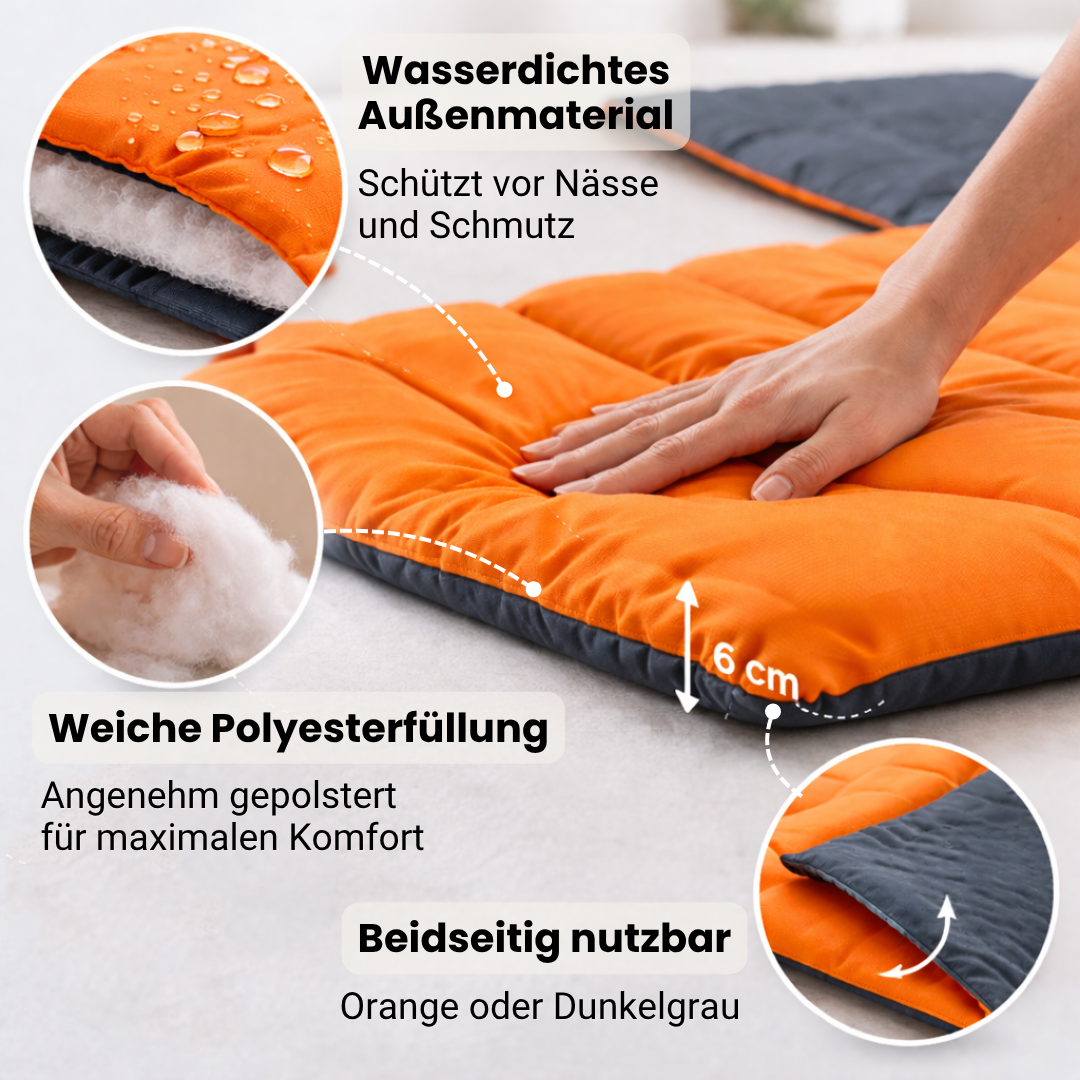 Nomad - Outdoor Hundematte in Aktion